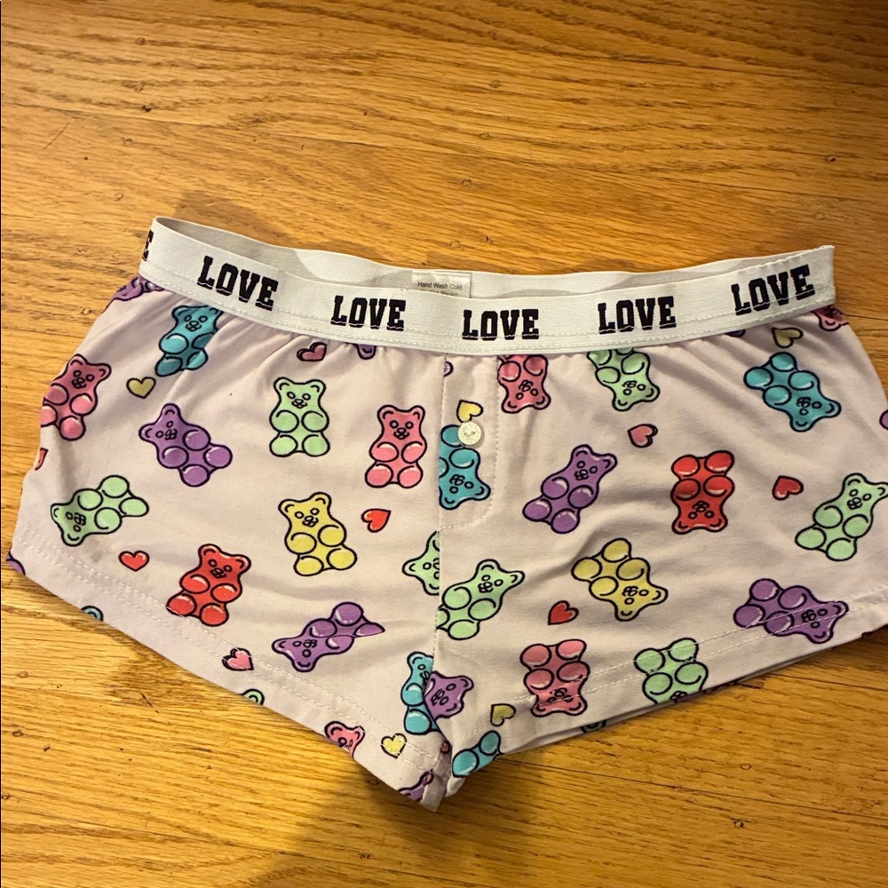 Love Multicolor Gummy Bear Pajama Shorts